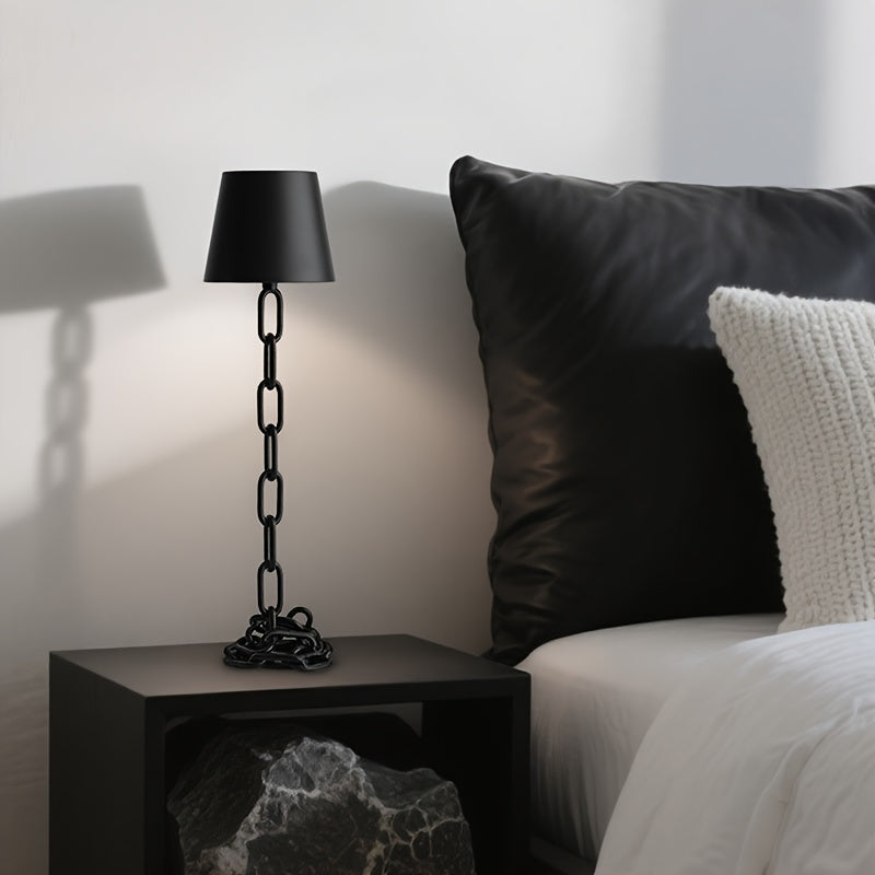 Przemysłowa lampa biurkowa na łańcuch z ładowalnym światłem LED