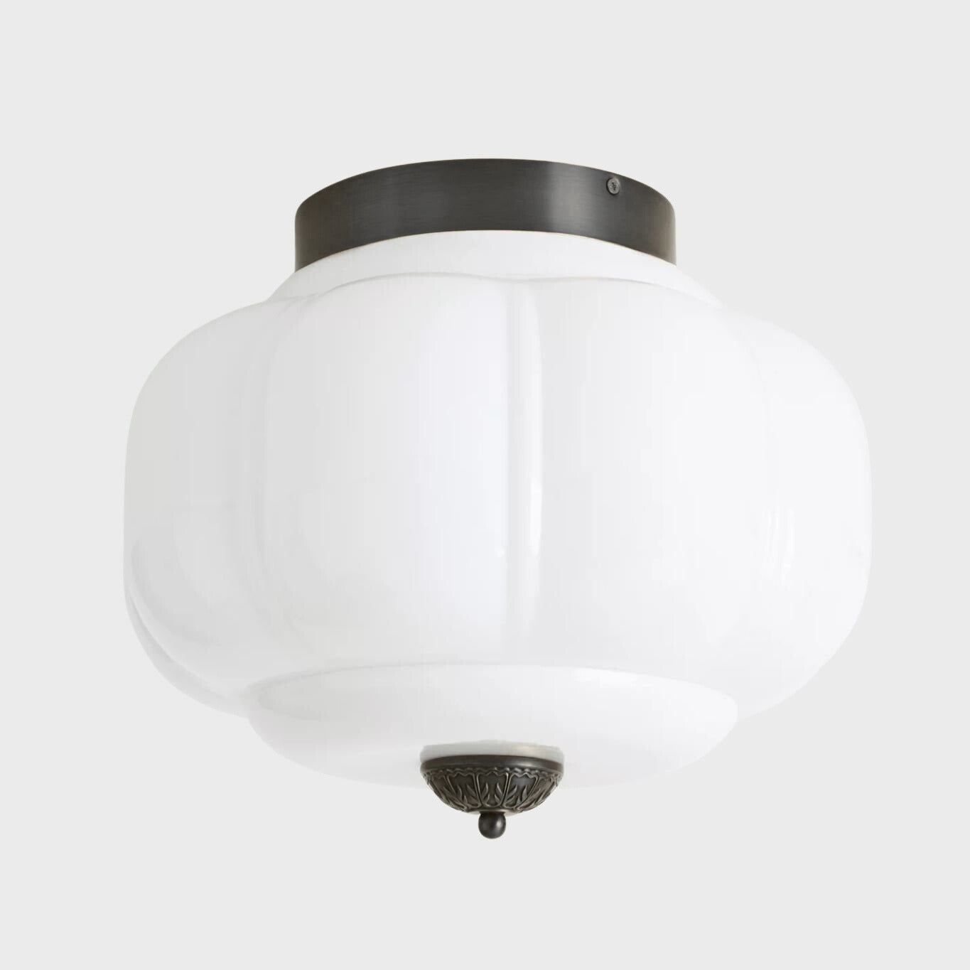 Stropní svítidlo Milk Glass s skleněným stínidlem, moderní přisazené, skandinávský styl