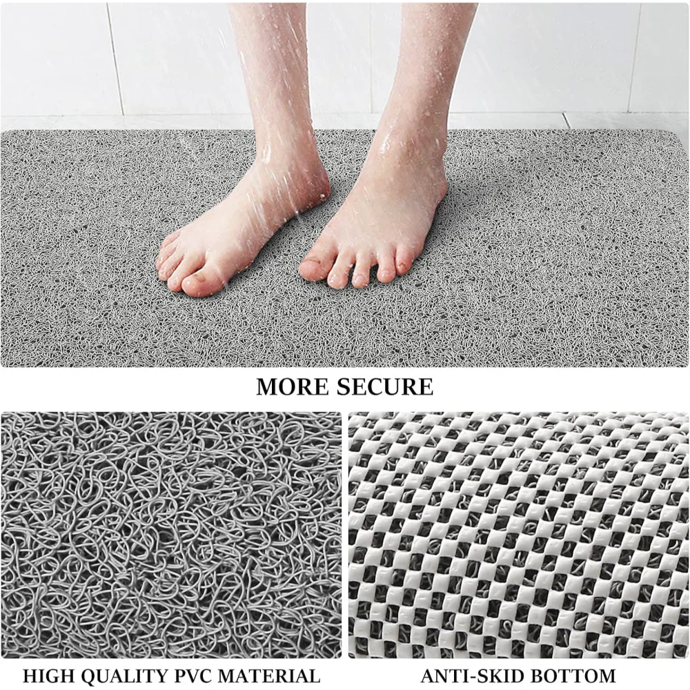 Quick Dry Bath Mat For Shower Floor Non Slip Rug Mat