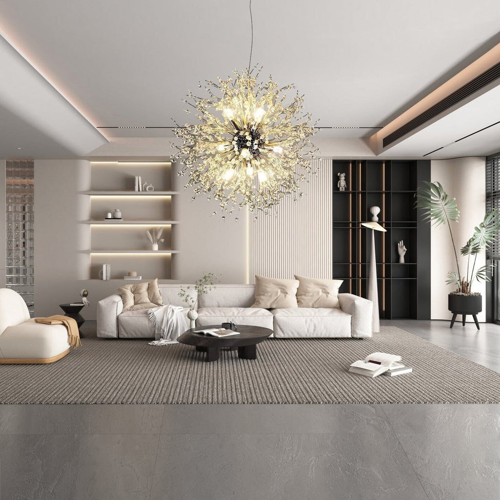 Elegant Dandelion Crystal Pendant Light For Modern Interiors