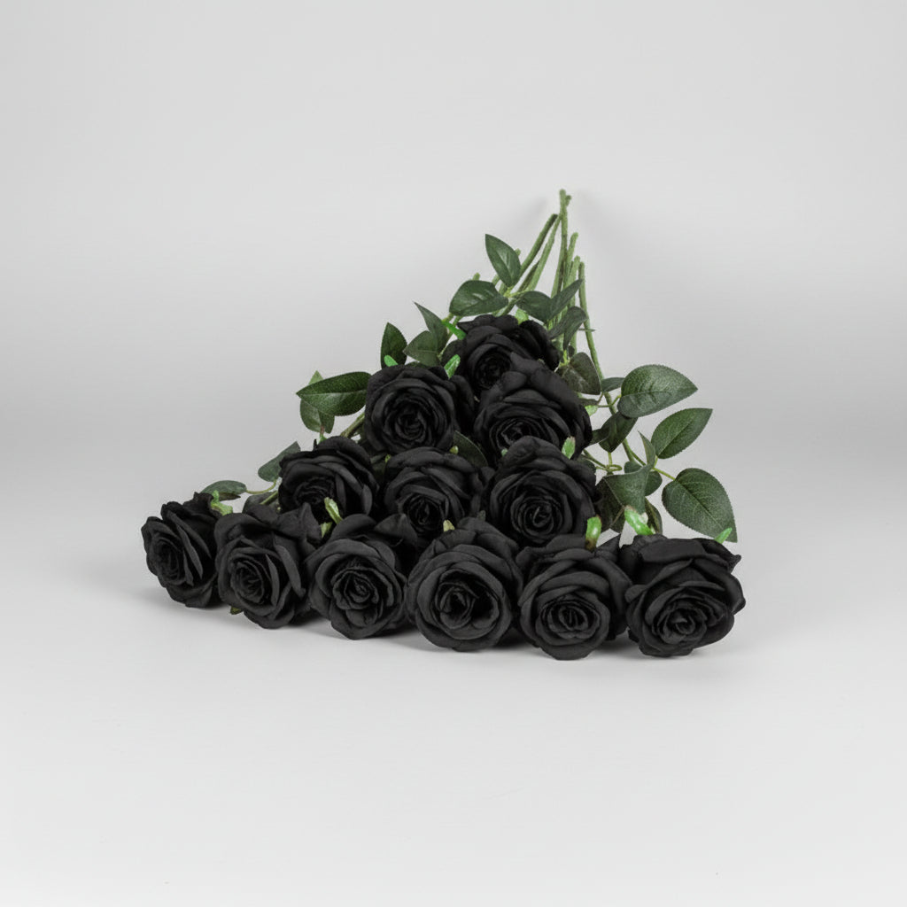 Bouquet di rose rosse artificiali per la festa della mamma, decorazione per la casa