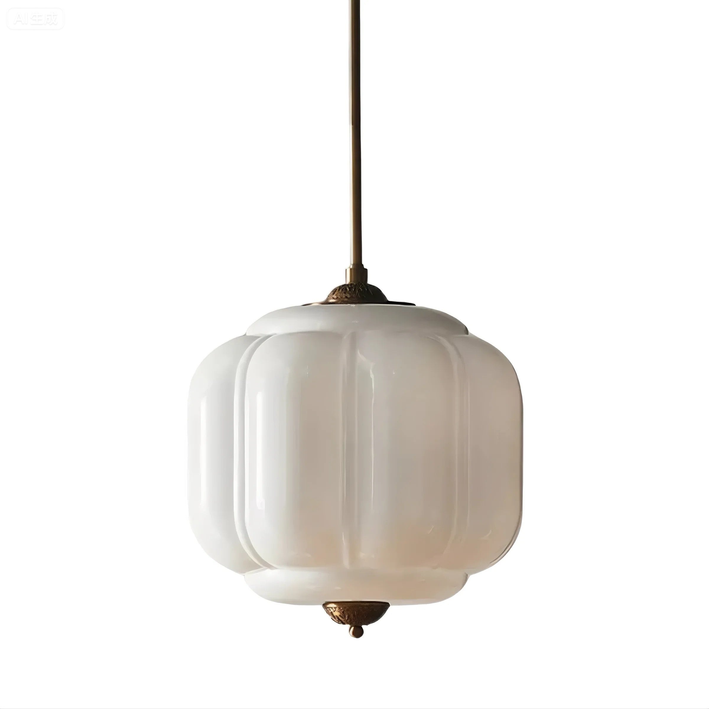 Vintage Glass Pumpkin Pendant Ceiling Light Fixture | Rosalyssa