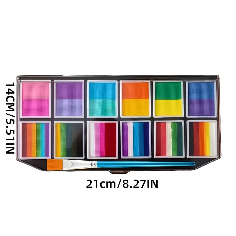 Neon Face Paint Set With Soccer Ball Theme For Festivals And Events