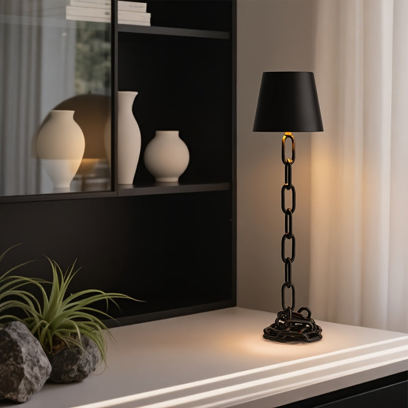 Przemysłowa lampa biurkowa na łańcuch z ładowalnym światłem LED