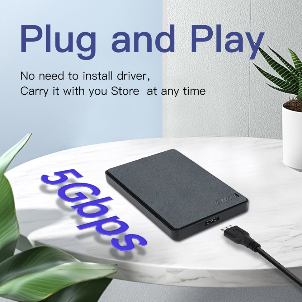 Compact Portable SSD For Fast USB 3.0 Storage And Daily Backup