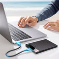 320GB tenký externí USB SSD disk pro snadné ukládání a zálohování