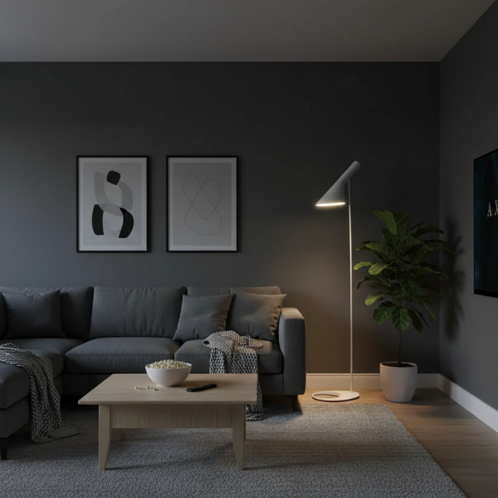 Nordisk minimalistisk golvlampa för vardagsrum och sovrum | Rosalyssa