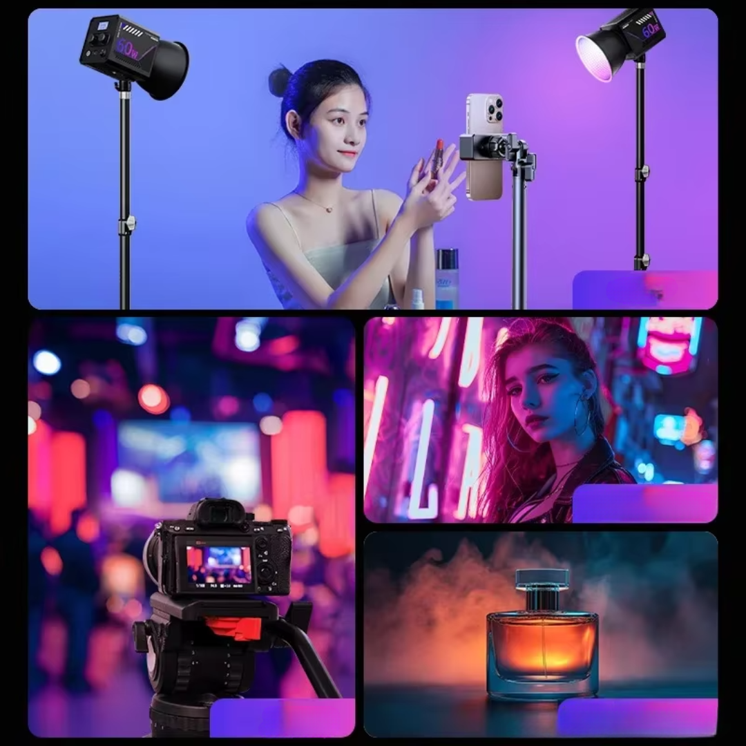 Portable RGB Video Light for Photography and Streaming | Rosalyssa