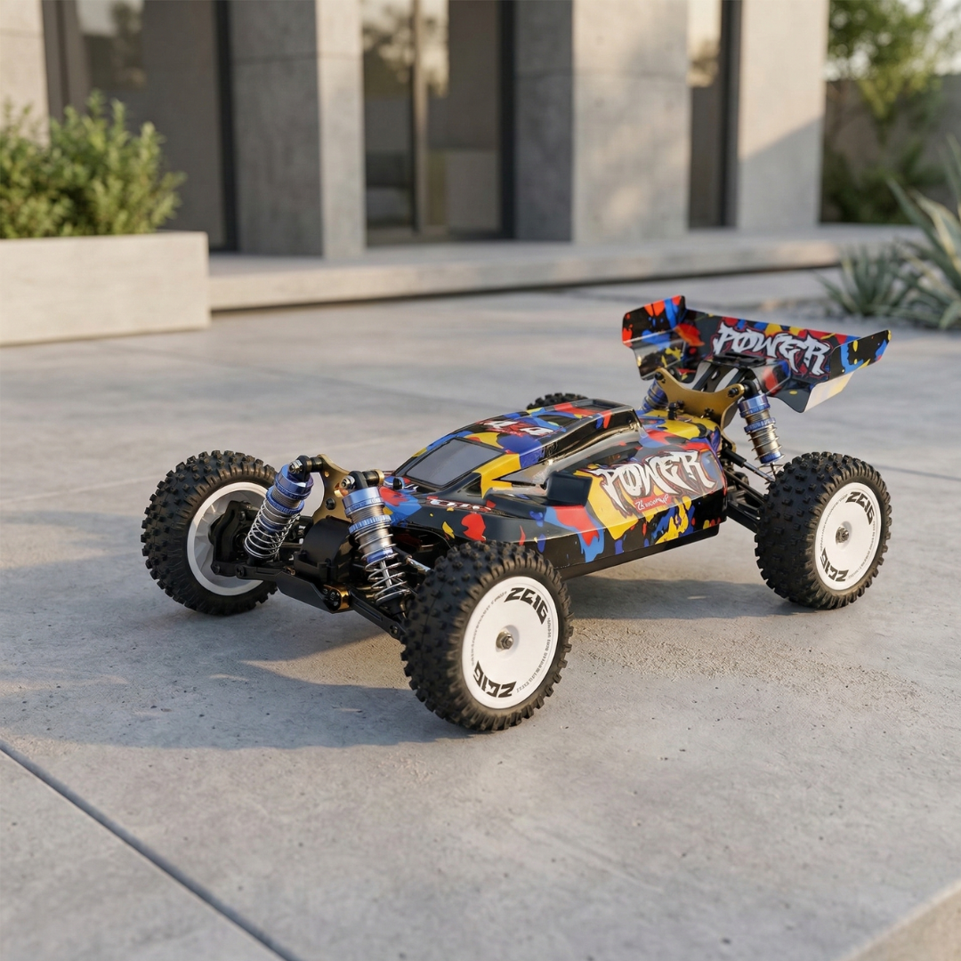 Coche RC 4WD a escala 1:12 sin escobillas, coche de carreras todoterreno de alta velocidad 75 km/h | Rosalyssa