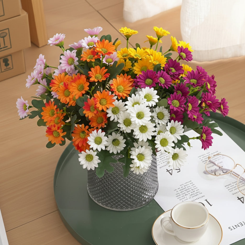 Daisy Artificial Flowers Bouquet For Mother's Day Table Centerpiece