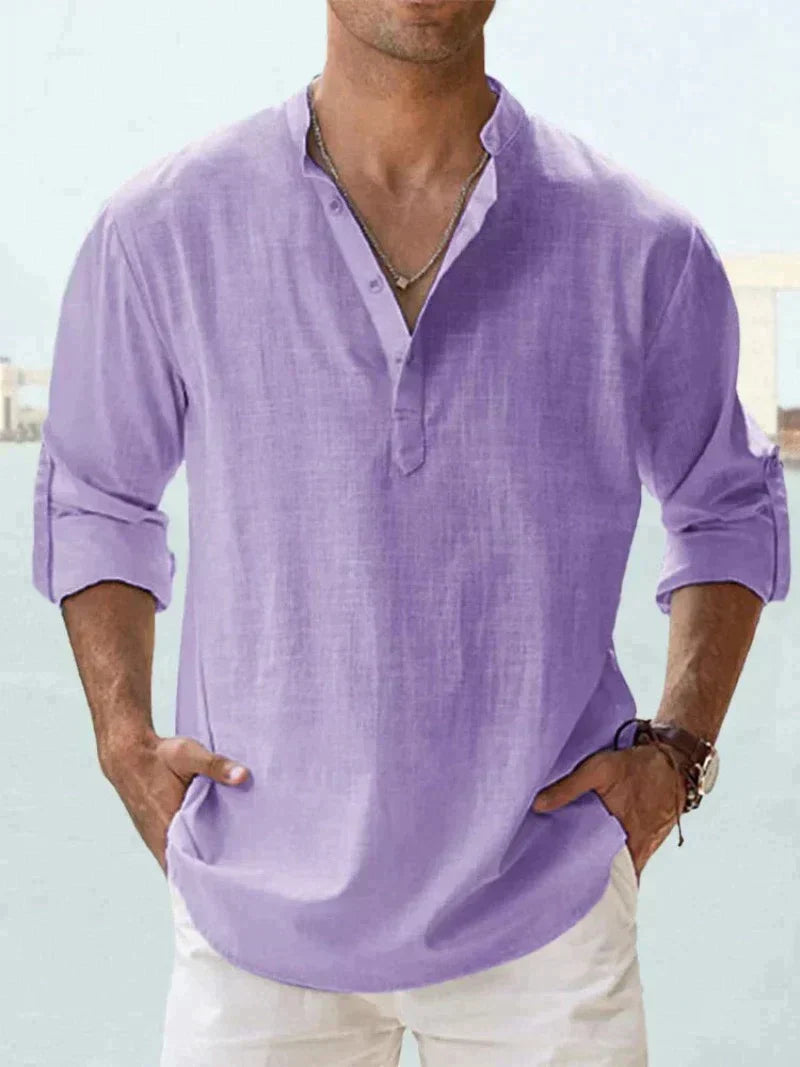 Calder Men Linen Shirt For Everyday Summer Casual Look