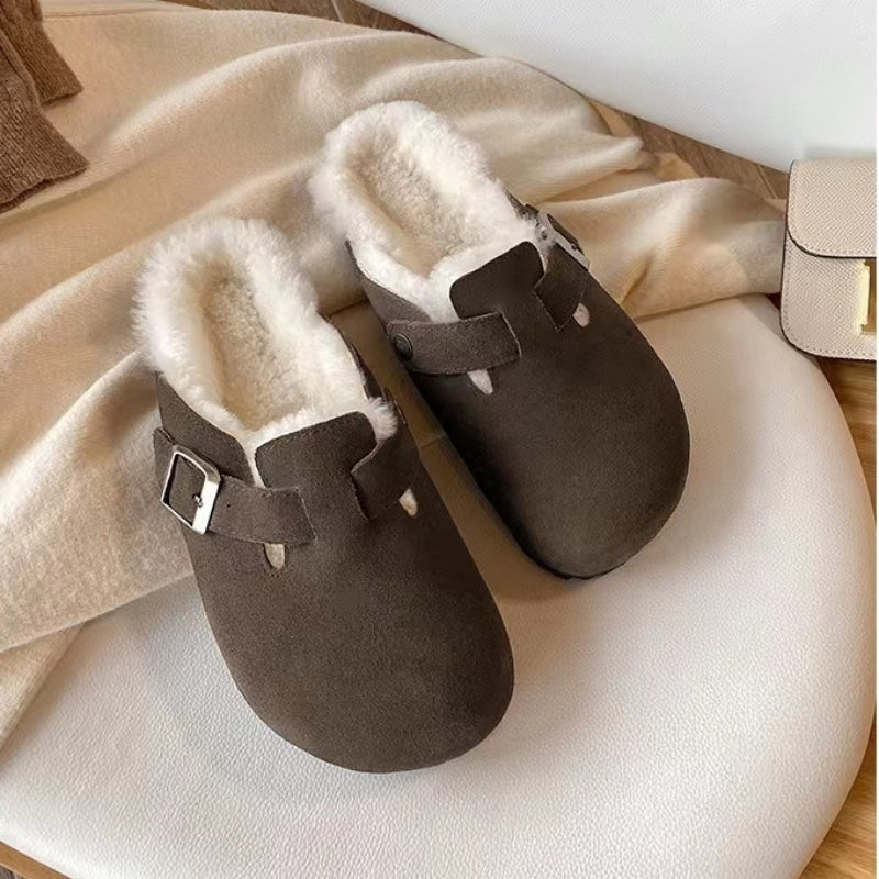 Papuci unisex NovaLuxe din piele, stil sandale Boston