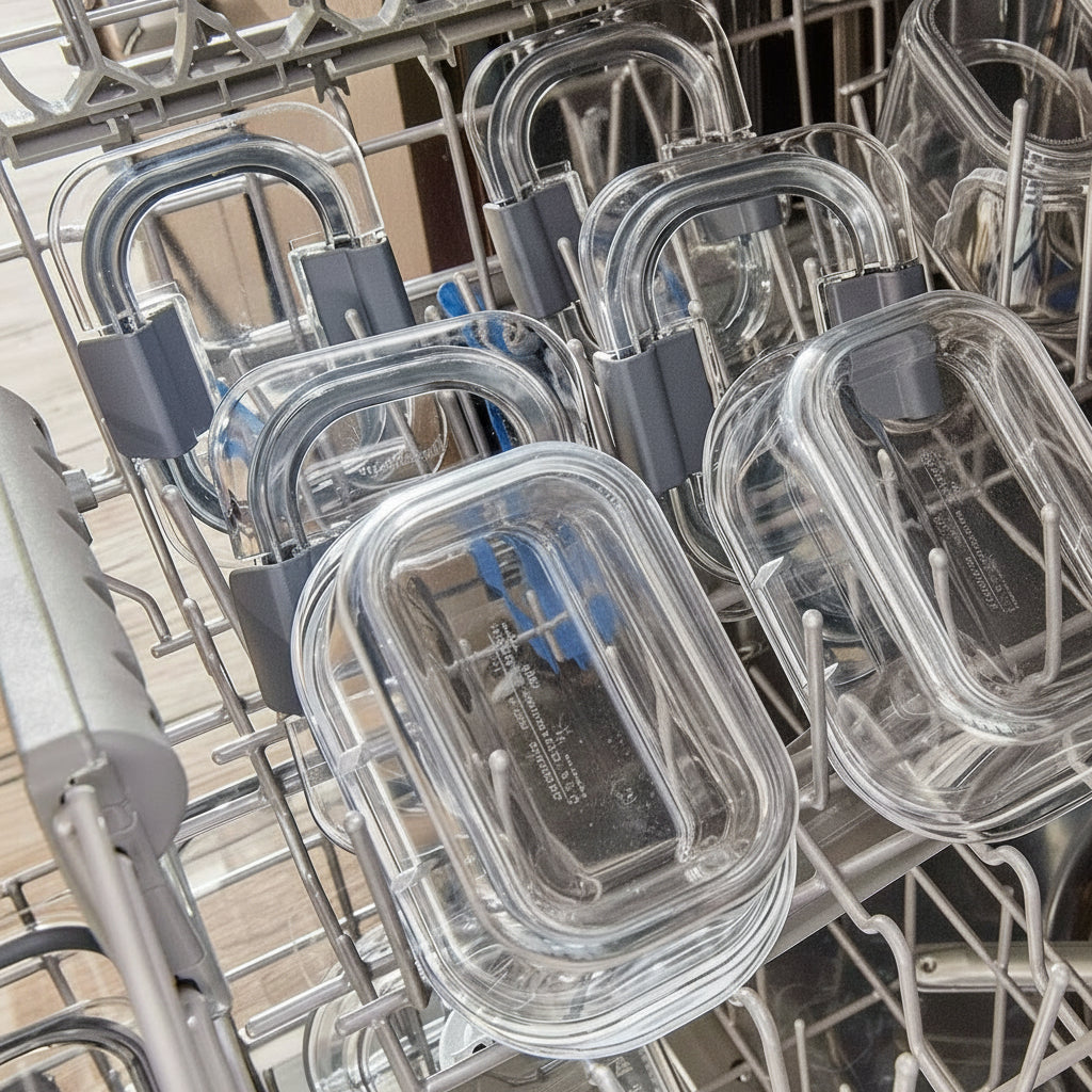 Set di sette contenitori per preparazione pasti PureGuard senza BPA
