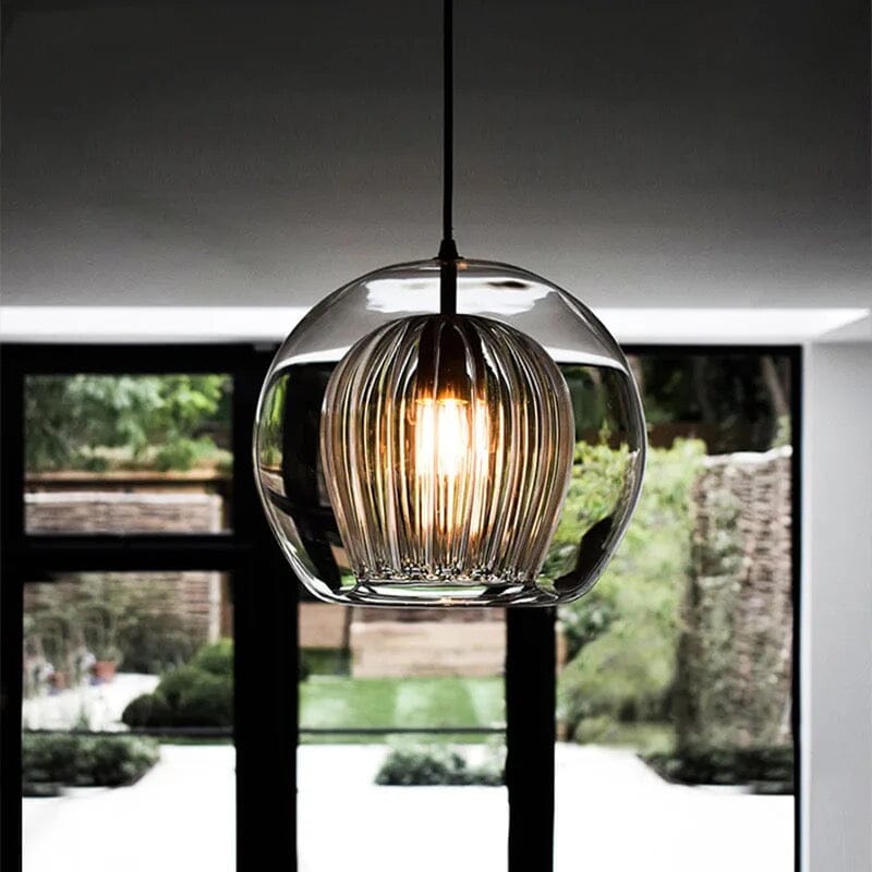 Lampa wisząca Nova Glass Bubble z ręcznie dmuchanymi podwójnymi kulami