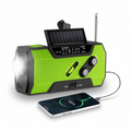 Radio météo d'urgence portable avec chargement solaire et manivelle
