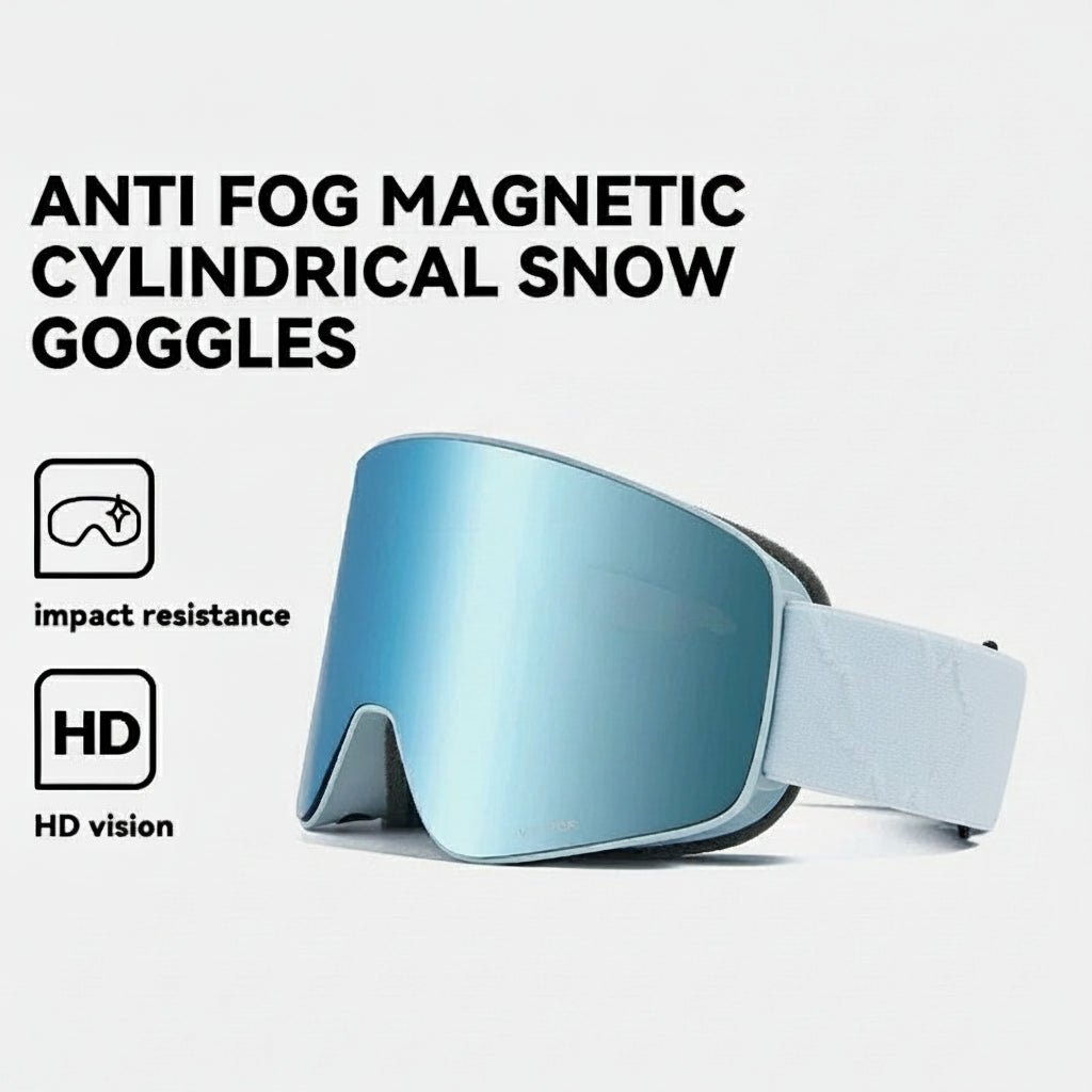AeroNova Shift Magnetische Doppel-Lagen Skibrille mit Antibeschlag und UV400-Schutz