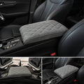 Car Armrest Cushion With Memory Foam And Leather Console Cover