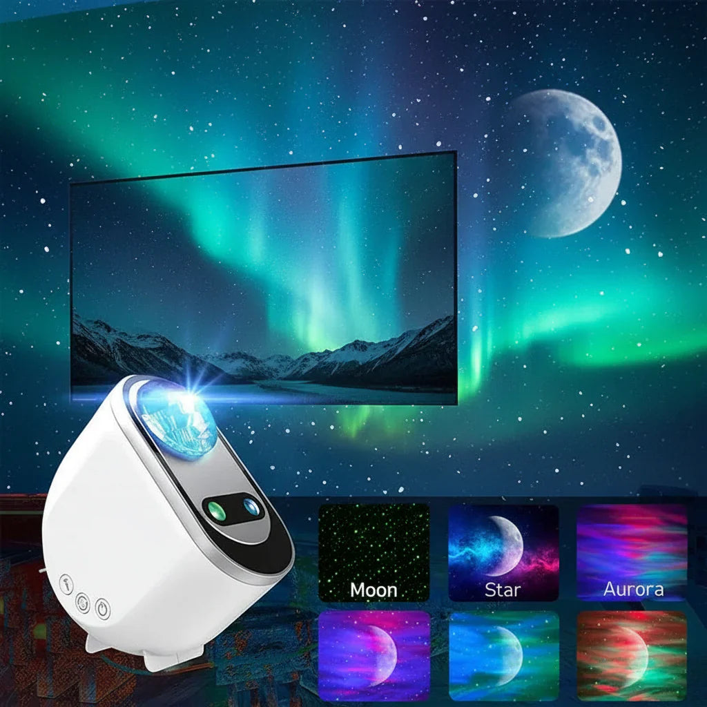 Proiector de lumină de noapte Aurora Galaxy cu telecomandă
