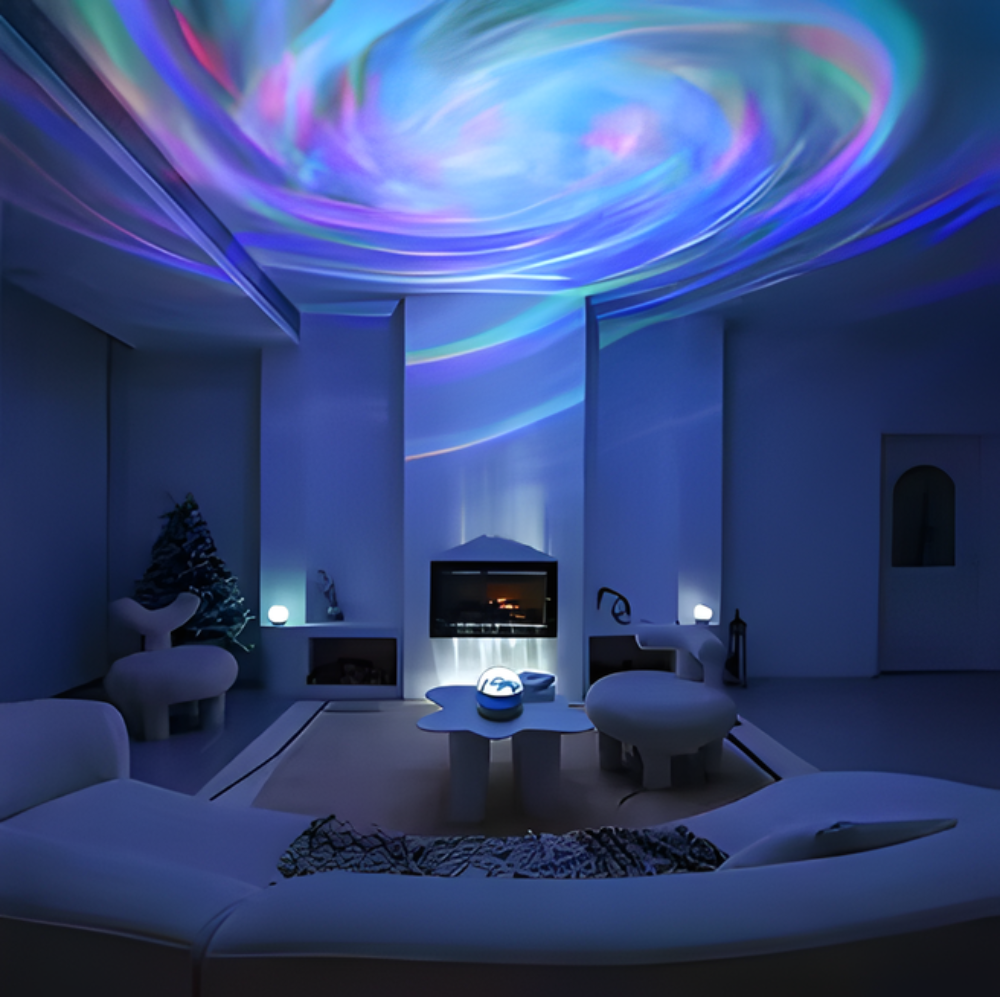 Proiettore Galaxy Aurora con luce LED rilassante per una camera da letto tranquilla