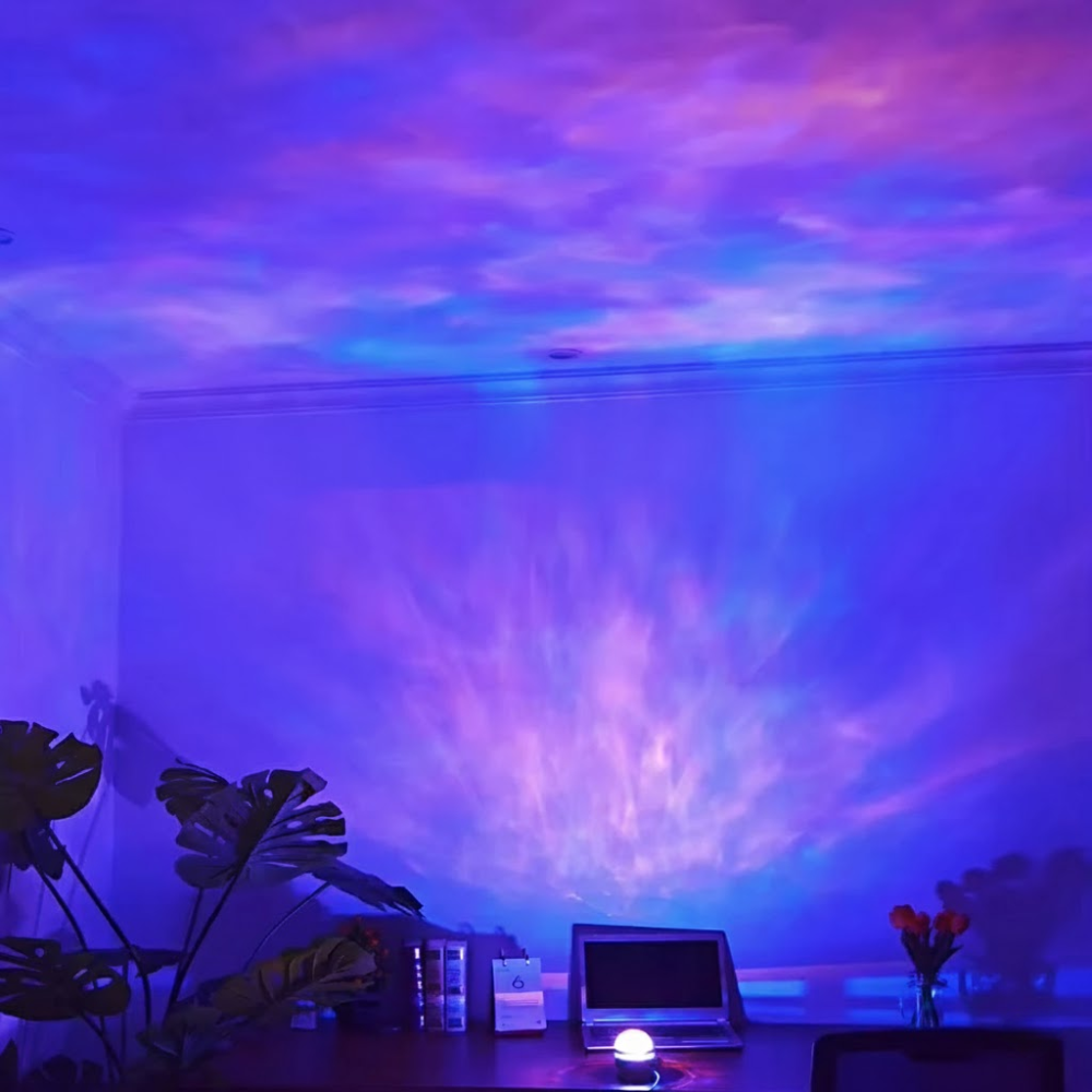 Proiettore Galaxy Aurora con luce LED rilassante per una camera da letto tranquilla
