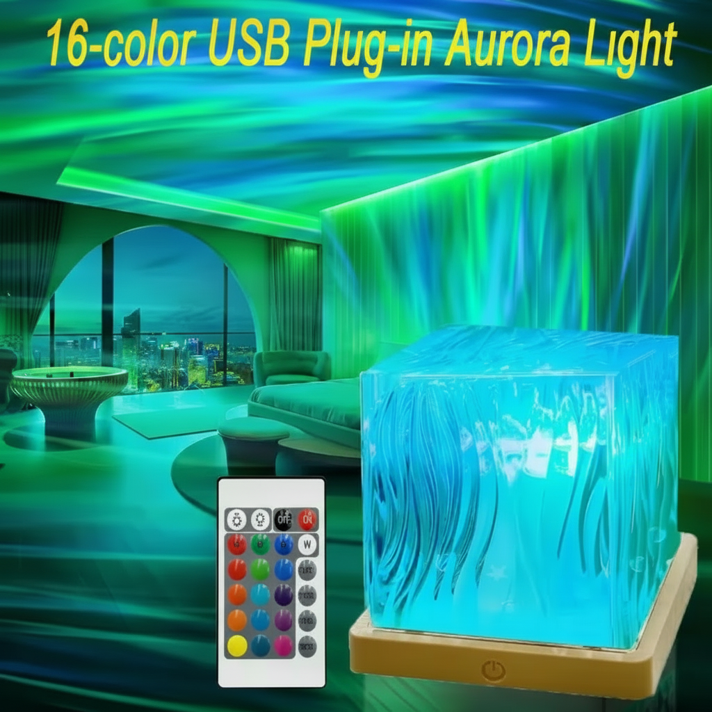 Lampă proiector RGB cu lumină de noapte cristal pentru decorul dormitorului
