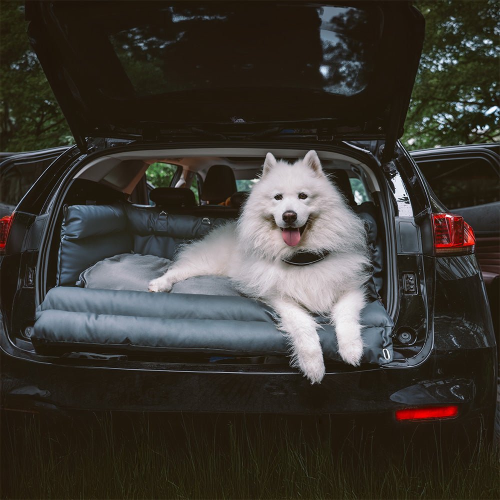 PawVogue Elite Suuri Koira Autotuoli Keinonahalla, Tyylikäs Viimeistely, Liukumaton