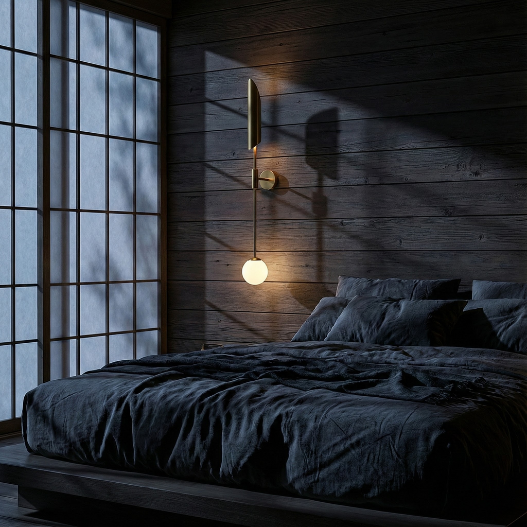 SereneGlow Elegancki Nordycki Podwójny Kinkiet Ścienny