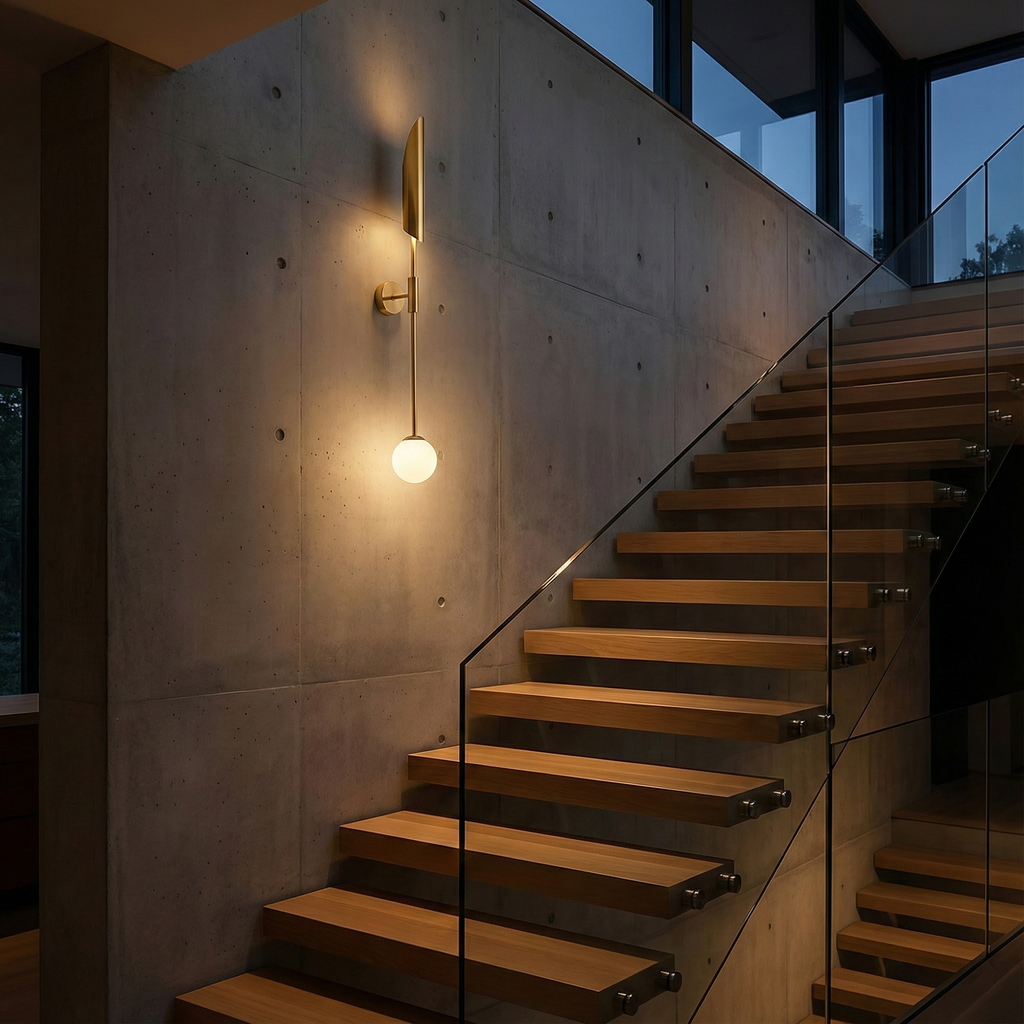 SereneGlow Elegancki Nordycki Podwójny Kinkiet Ścienny