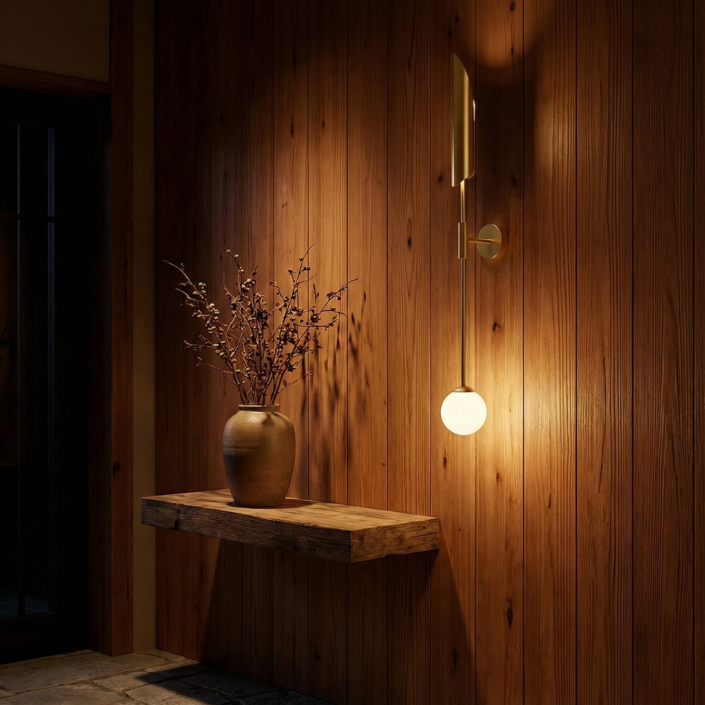 SereneGlow Elegancki Nordycki Podwójny Kinkiet Ścienny