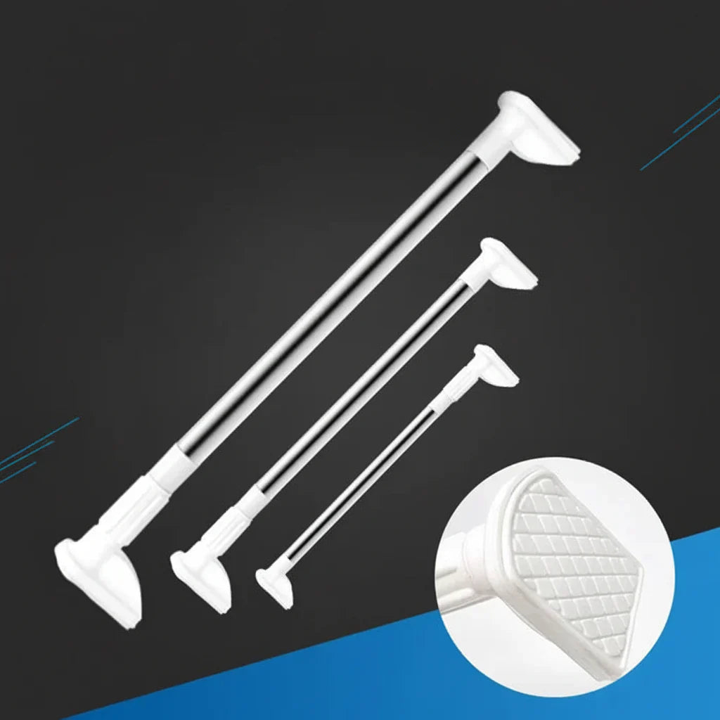 Adjustable Tension Curtain Rod For Shower And Window No Drill Install