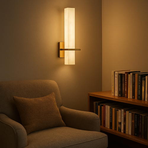 AuroraStone Iluminación de Aplique de Pared Moderna y Elegante con Detalles en Cobre