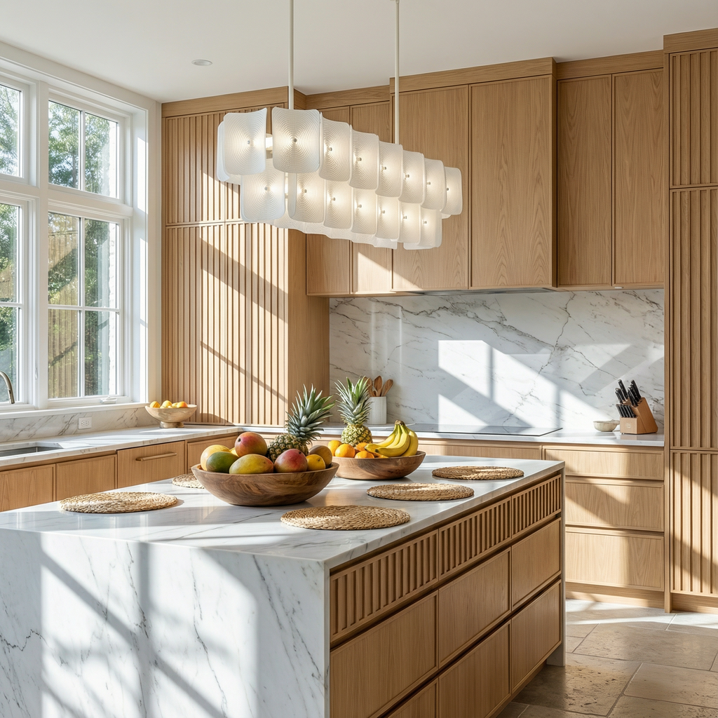 Lampa wisząca LumaSerene Modern Acrylic do jadalni