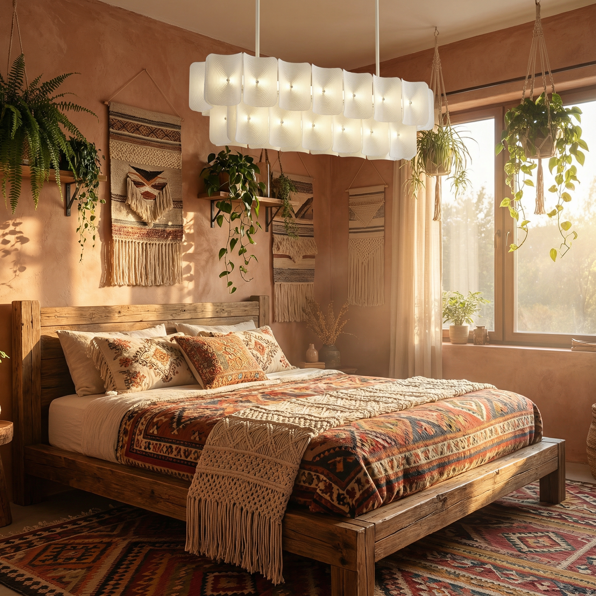 Lampa wisząca LumaSerene Modern Acrylic do jadalni