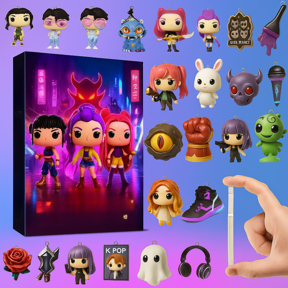 Anime-Adventskalender-Geschenkbox mit Sammelfiguren
