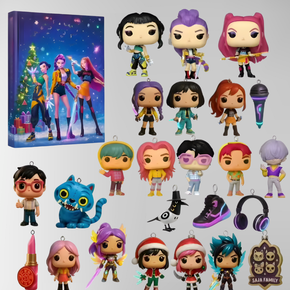 Anime-Adventskalender-Geschenkbox mit Sammelfiguren