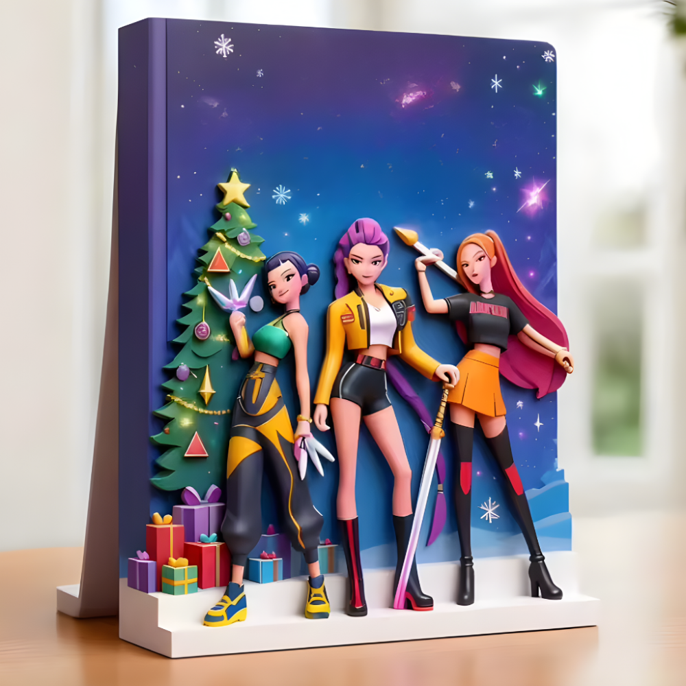 Anime-Adventskalender-Geschenkbox mit Sammelfiguren