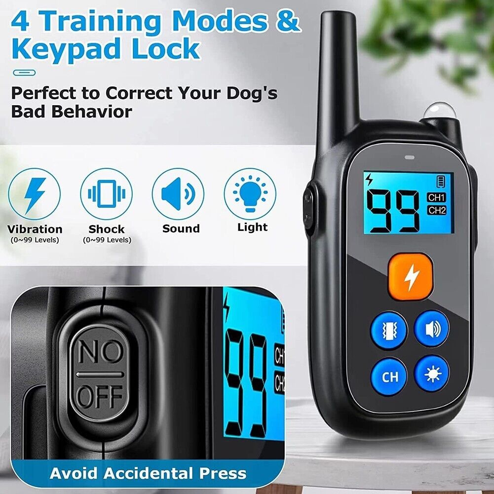 Remote Obedience E Collar For Bark Control And Training