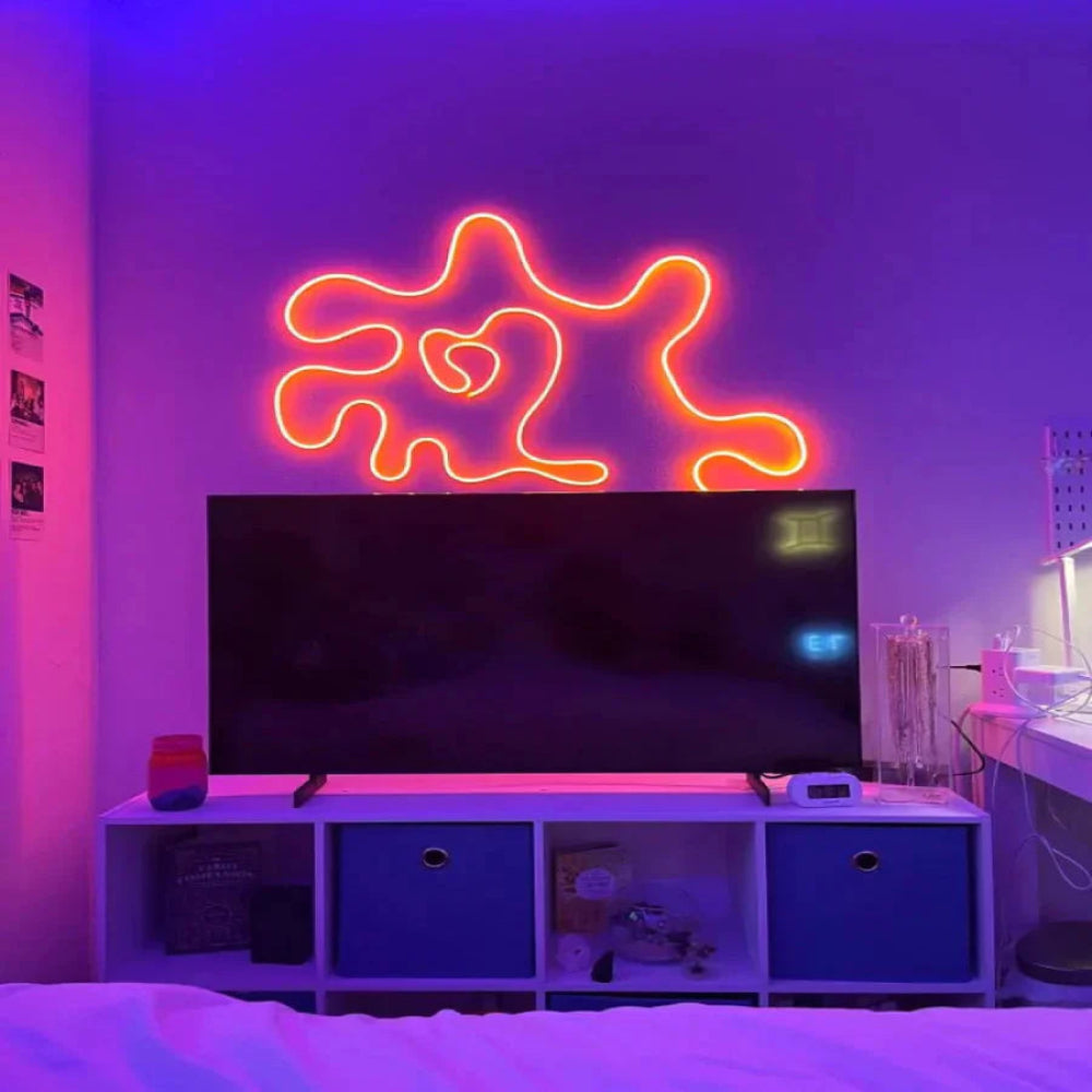 أضواء حبل نيون LED RGB مع تطبيق وتحكم عن بُعد