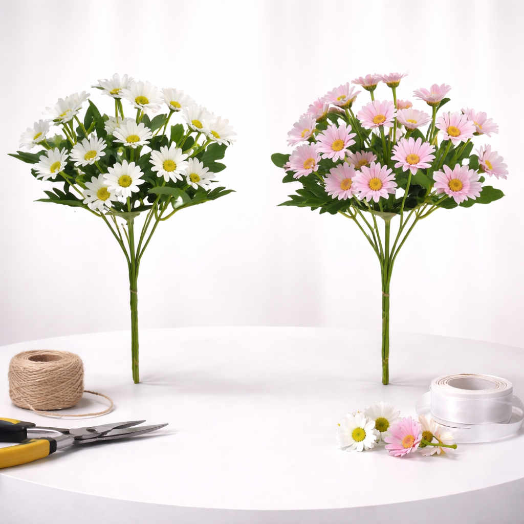 Daisy Flowers for Tabletop Decor and Mothers Day Gift