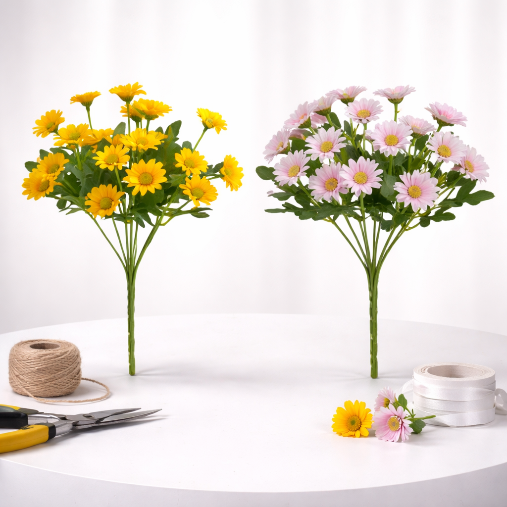 Daisy Flowers for Tabletop Decor and Mothers Day Gift