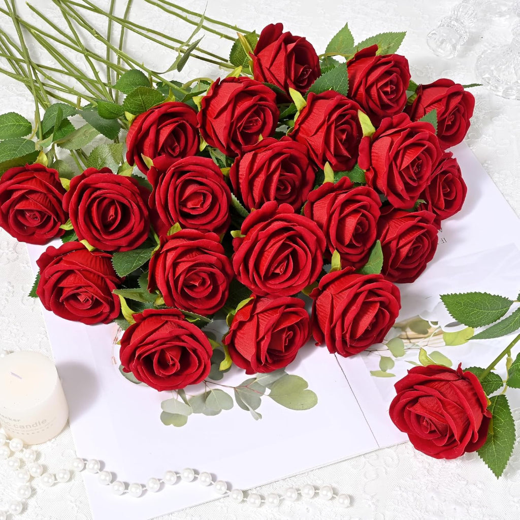 Bouquet Of Artificial Flowers For Mothers Day Gift And Wedding Decor Set