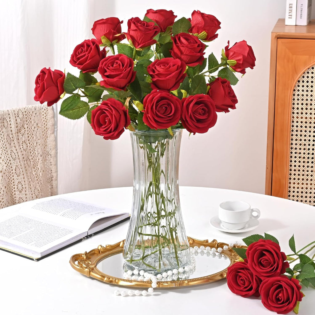 Bouquet Of Artificial Flowers For Mothers Day Gift And Wedding Decor Set