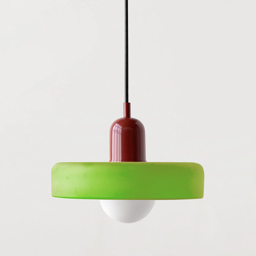 Coloured Glass Pendant Light In Bauhaus Style For Modern Interiors | Rosalyssa