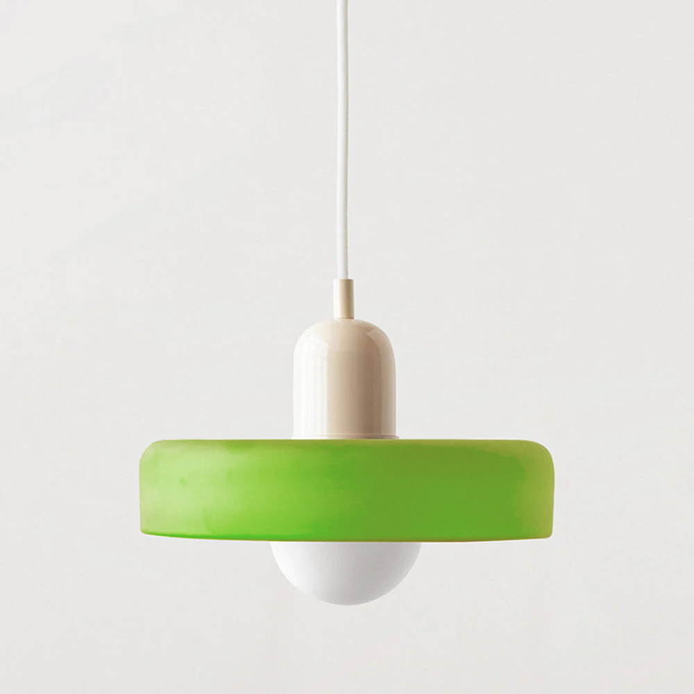 Coloured Glass Pendant Light In Bauhaus Style For Modern Interiors | Rosalyssa