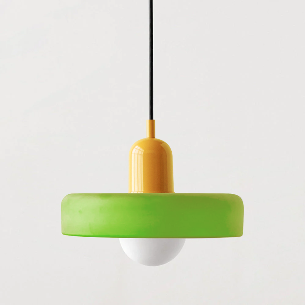 Coloured Glass Pendant Light In Bauhaus Style For Modern Interiors | Rosalyssa