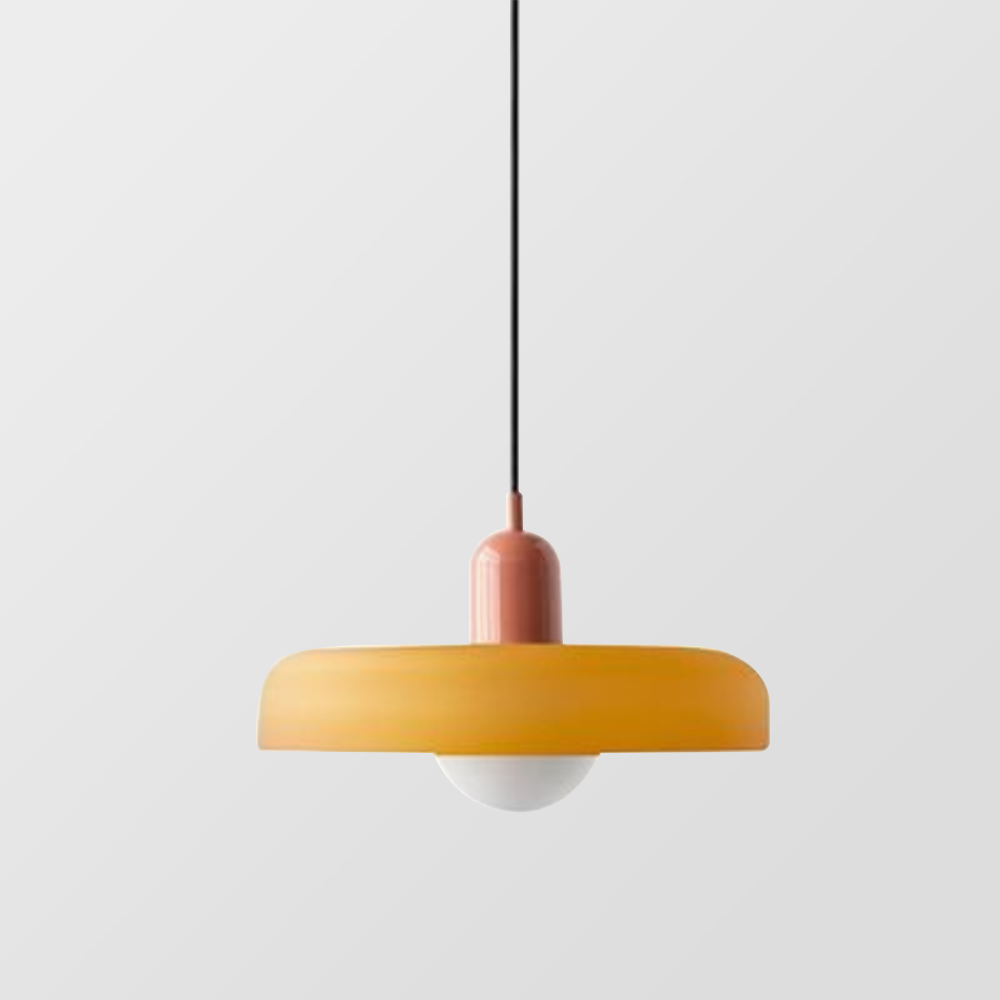 Coloured Glass Pendant Light In Bauhaus Style For Modern Interiors | Rosalyssa