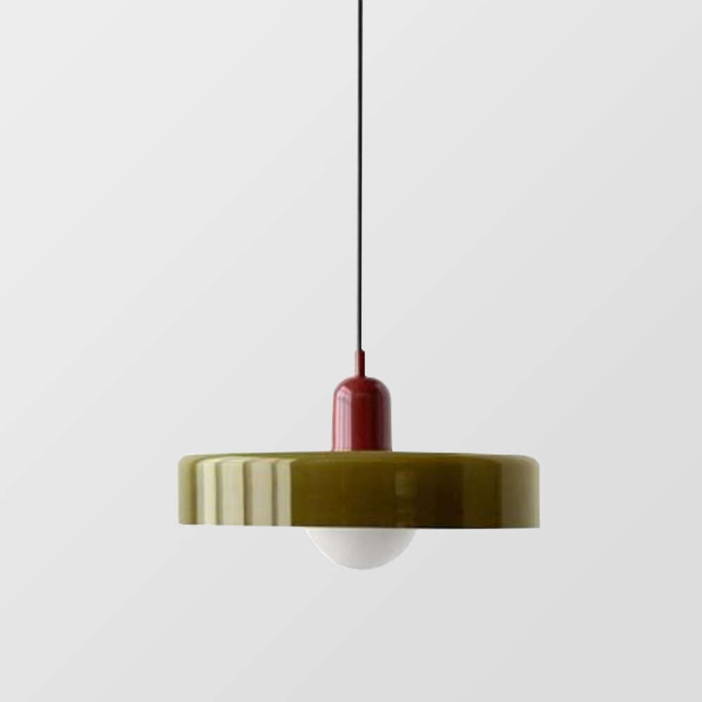 Coloured Glass Pendant Light In Bauhaus Style For Modern Interiors | Rosalyssa