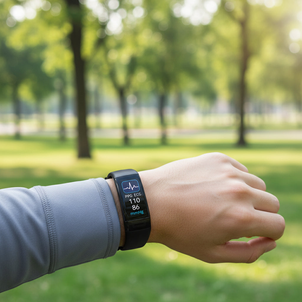 PulseTrack Pro Smart Armband With Blood Pressure, ECG And Heart Rate Monitor