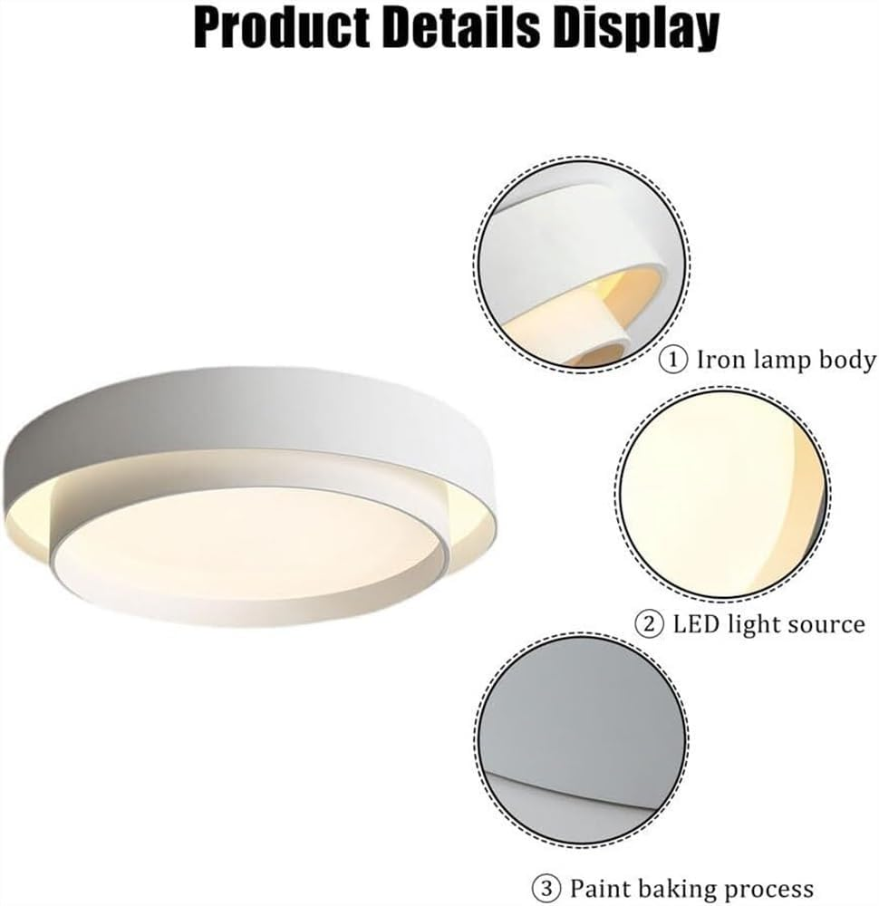 Nordische runde LED-Deckenlampe im minimalistischen Design