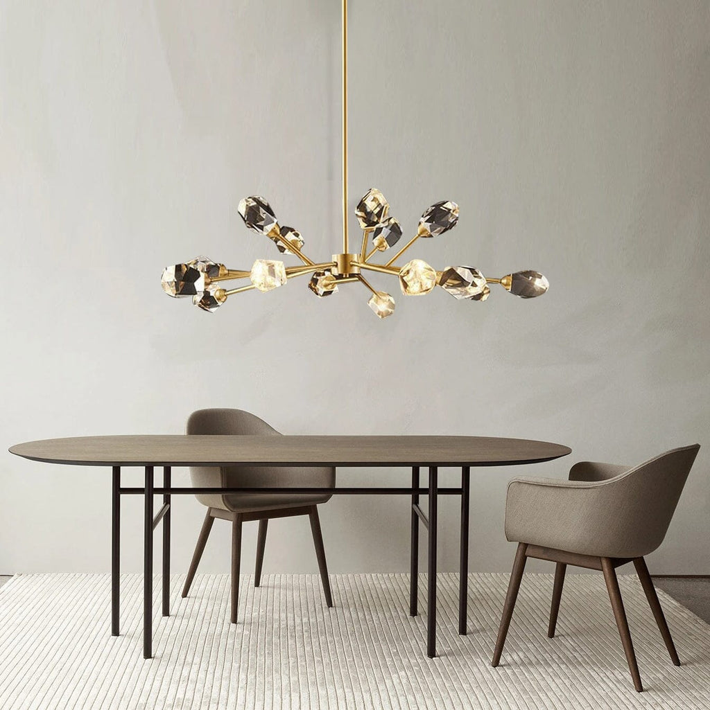 Aurelia Kristall-Hängeleuchte mit modernem Design und hellem Lichtstrahl